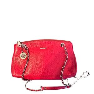 DKNY Pink Leather Crossbody Bag